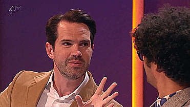itsgeekylife:  Was it something I said? part 2The evil of Jimmy Carr…I curse Jimmy