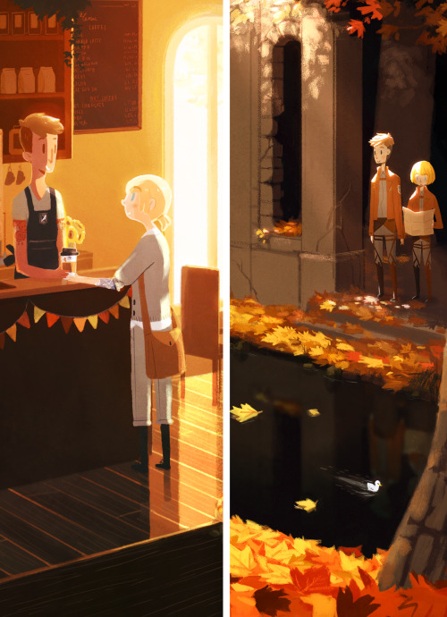 IT’S AUTUMN. In other news I did a couple pieces for this Jearmin Zine. Lots of cool artists a