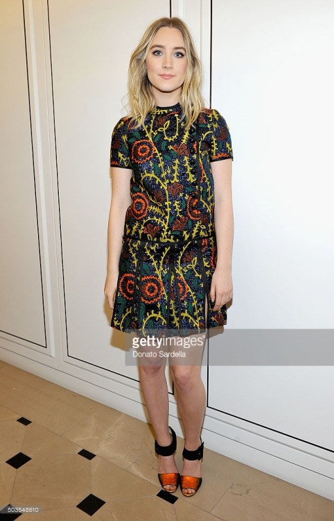 Saoirse Ronan bold and beautiful in Burberry as the cast and filmmakers of &lsquo;Brooklyn&r