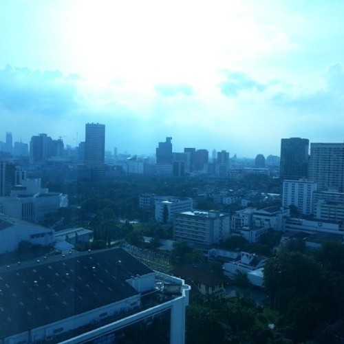 View from my hotel room! Downtown Bangkok! (at Glow Hotel Pratunam)