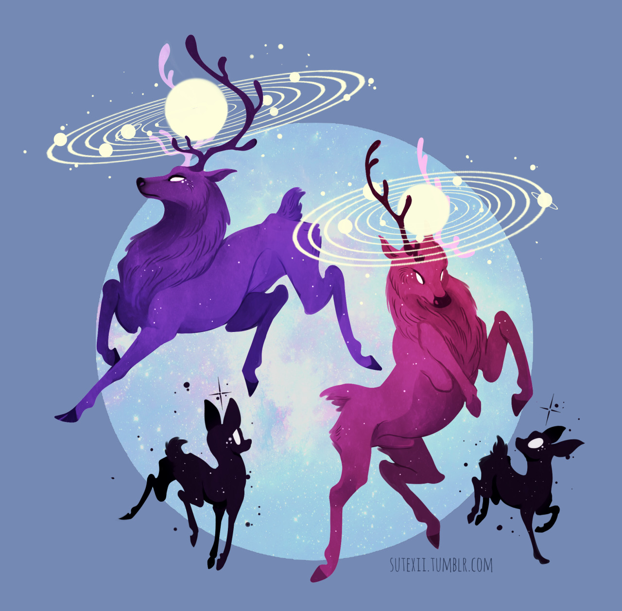 sutexii:Some solar stags! I’ve had this concept bouncing around in my head for