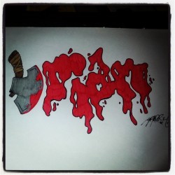 Yes, that actually says something. A name in fact.. #amateur #graffiti #art #myshit #graphik