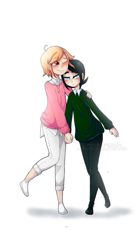 These characters are from this wonderful webcomic: tapas.io/series/Ghost-Eyes I know that Rudy 