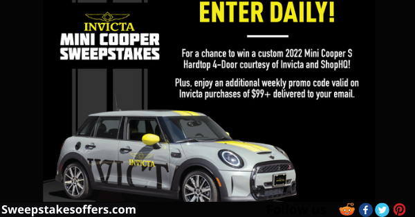 Sweepstakes Offers — ShopHQ Invicta Mini Cooper Sweepstakes