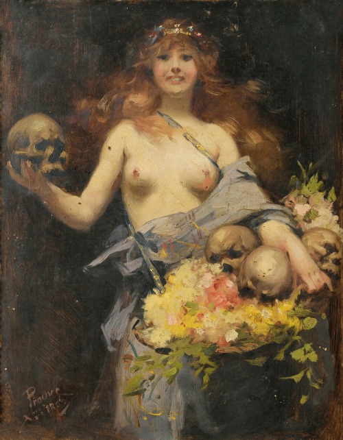 The Flower Vendor By Victor Prouvé (1882)