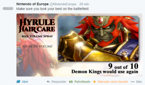 thatboringspanishguy:This is a legit tweet from Nintendo of Europe oh my god