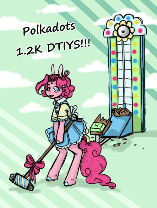 ask-pinkie-polkadot-pie: So I couldnt do anything for the big 1K buuuuut 1.2K is also great!!! So I’m going to have a DTIYS (Draw this in your style) competition to celebrate! You have until October 7th to enter a drawing (bc that’s my birthday) please