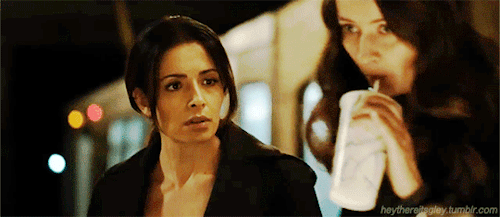 heythereitsgley:Sameen Shaw doesn’t like to share.