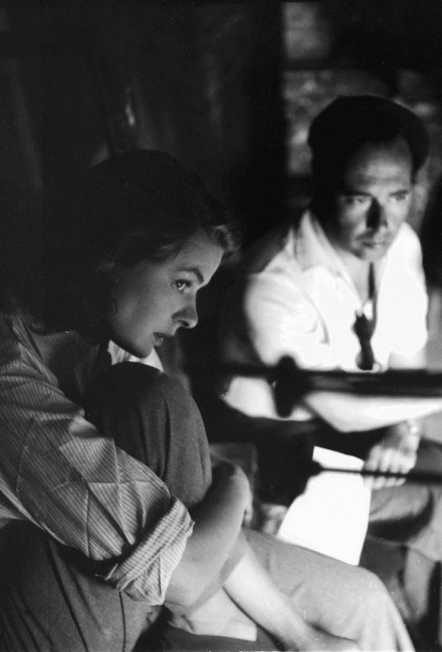 lottereinigerforever: Ingrid Bergman & Roberto Rossellini on the set of “Stromboli”