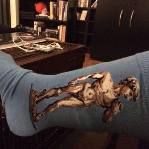 Confession: I have Michelangelo’s David on my socks. #justsaying #letmelive #sexyaf #bejealous