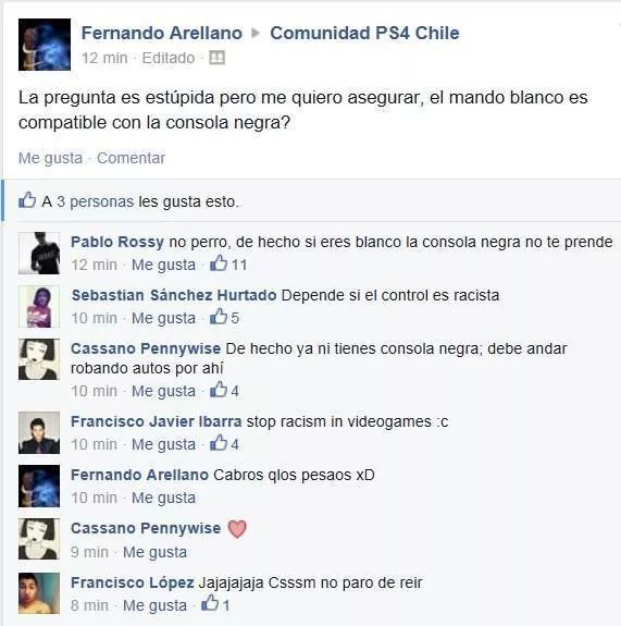 malditoschubacas:  Ojo con esas consolas racistas que no reciben joystick de color