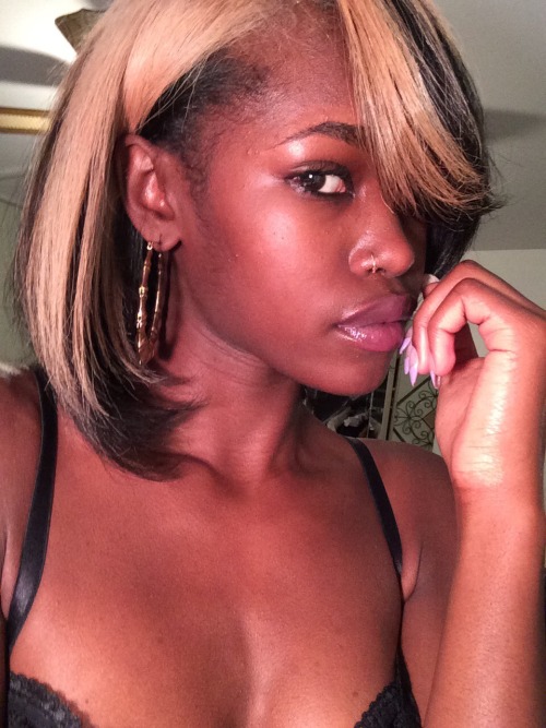 lolitalex: they told me darkskin girls can’t pull off blonde hair.. so I dyed mines platinum