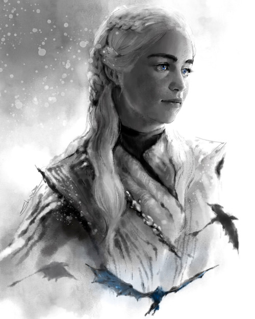 Just in time for the upcoming final season of #gameofthrones #motherofdragons #gameofthronesfanart #