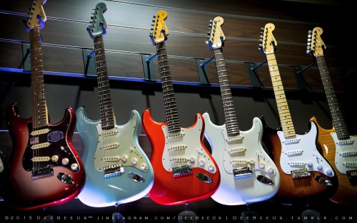 deebeeus:  Custom Shop Fenders, Gibsons, and Gretsches, plus Suhr, Fender and Marshall amplifiers at Cosmo Music near Toronto, Canada.