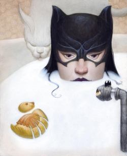 littlelimpstiff14u2:   Bill Carman    Day 2 of 3 for 5. How about a female superhero thingy. Always pleasantly surprised when I get something like this for a commission. “Milk Bath”, “Batgirl and Batsquid ride Batpug with Batbat in the Lead”,