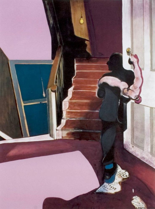 Francis Bacon (Irish-English, 1909-1992, b. Dublin, Ireland) - In Memory of George Dyer, c. 1975, Of