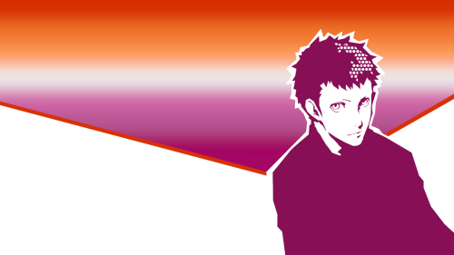 Rainbow + Lesbian Ryuji edits for anonCredit me if using the icons or headers, rb if saving the wall