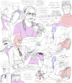 daintyboots:doodles for an au thing i want to draw but will probably never get around to B’^)(please full view)