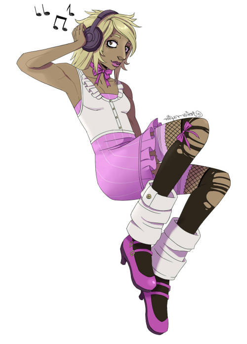 My Oc Vivienne! Shes Listening To Thrash Metal