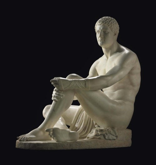 Sex hadrian6:  Figure of a Seated Athlete.  19th.century.Joseph pictures