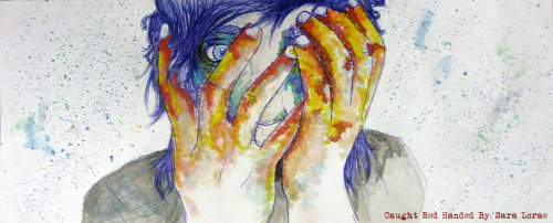 Something i drew during school. &lsquo;Caught Red Handed&rsquo;