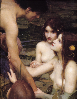 carminagf:  Hylas and the Nymphs (detail).