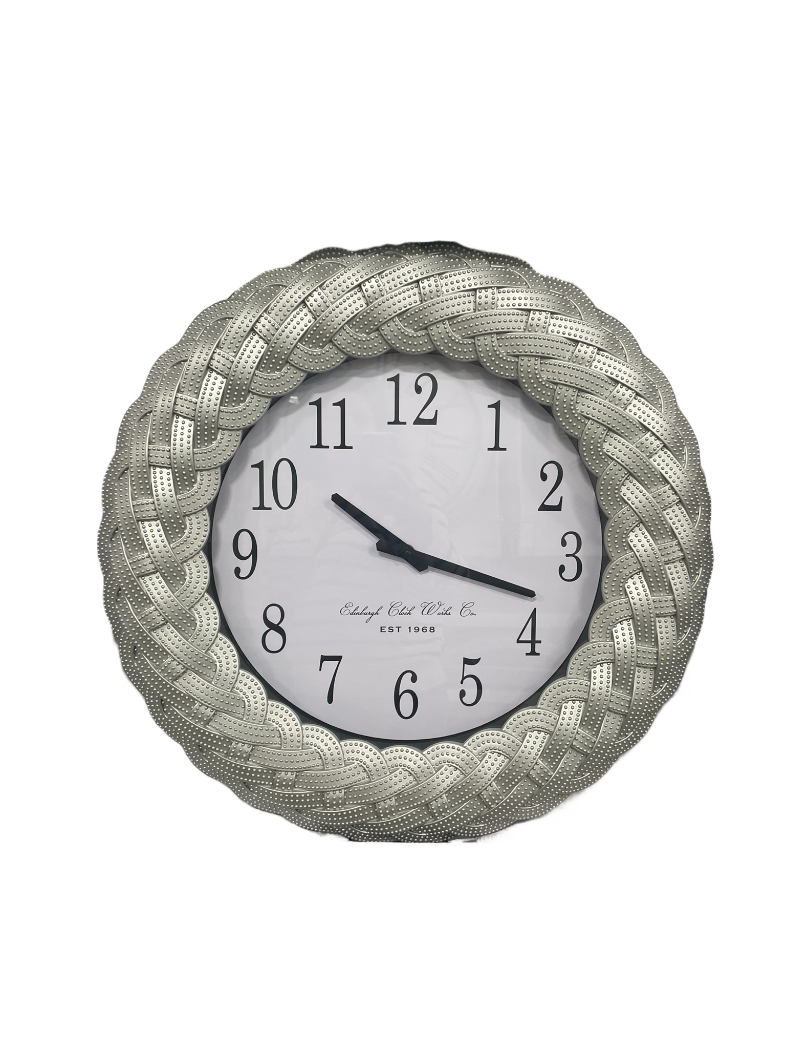 white clock