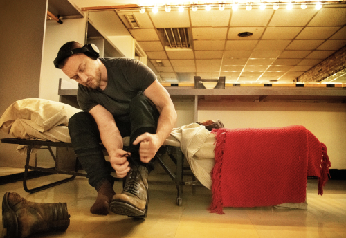 robertmitchum:JAMES MCAVOY behind the scenes of Cyrano de Bergerac photographed by Pari Dukovic 