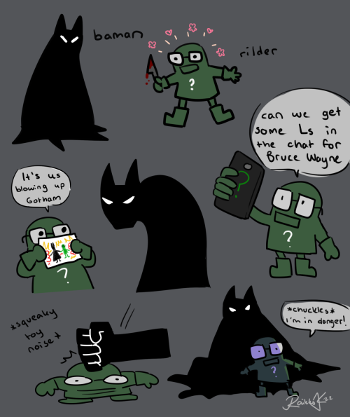  the batman (2022) but they’re miserable shapes and also i make fun of the riddler 