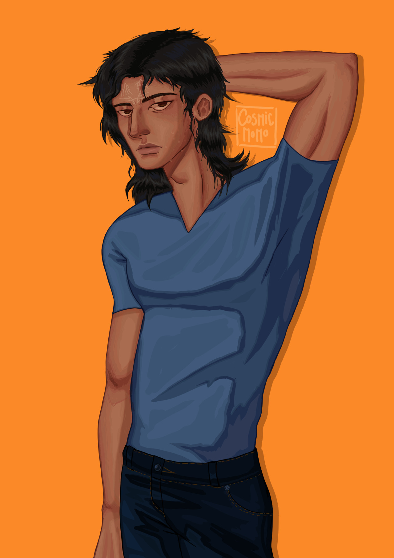 Kaladin with a mullet,,, that’s it #cosmere#kaladin stormblessed#stormlight archive #the stormlight archive #stormlight fanart#my art#brandon sanderson #the way of kings