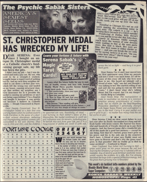 From Weekly World News December 30, 2003