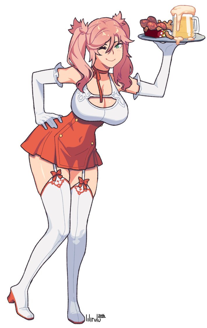 tabletorgy:  salverion:  My Misao Yotomine by @lilirulu  Pink hair @_@ 