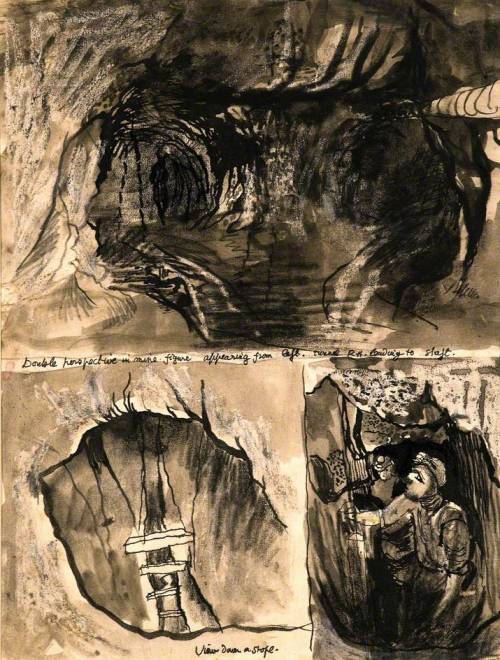 Tin Mine, Various Aspects, 1942, Graham Sutherland