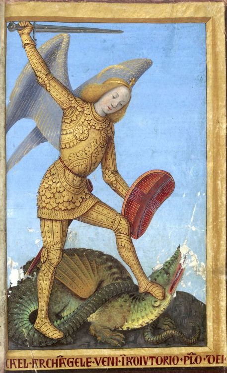 koredzas:Jean Bourdichon (1459 - 1521) - The Archangel Michael