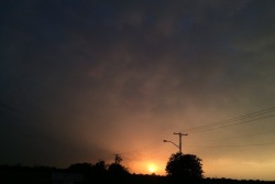 photolies:  sunset after a storm 