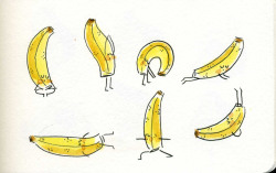 martaprior:  Banana doing yoga