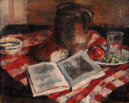 Still life   -   Louis SueFrench,1875-1968Oil on board, 38 x 46 cm.