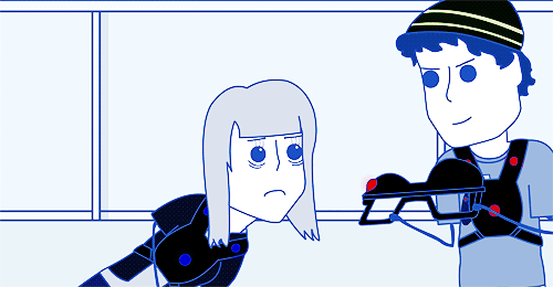  She was like “I love you” and I said “I love you too.” And then I shot her in the head and walked away. I needed more points!  (x)    