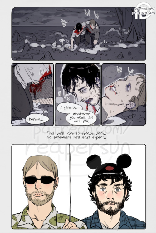 Support me on Patreon! => Reapersun@PatreonHannigram at Disneyworld~~ This was a fill for a patron’s prompt for Belladonnaq’s prompt fest~Alternatively: Hannigram Disneyworld AUHannibal is an older med student and Will is a police academy trainee