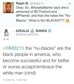 prestigeworld-wide:  dynastylnoire:  blackaudacity:  icarlysextape:  blackdenimjeans:  abstract-alexandria:  blackdenimjeans:  My fav..  Do you people not understand that SHE IS BEING RACIST HERE? THIS IS RACISM, TOO. IT COMES IN ALL COLORS.  Shut up