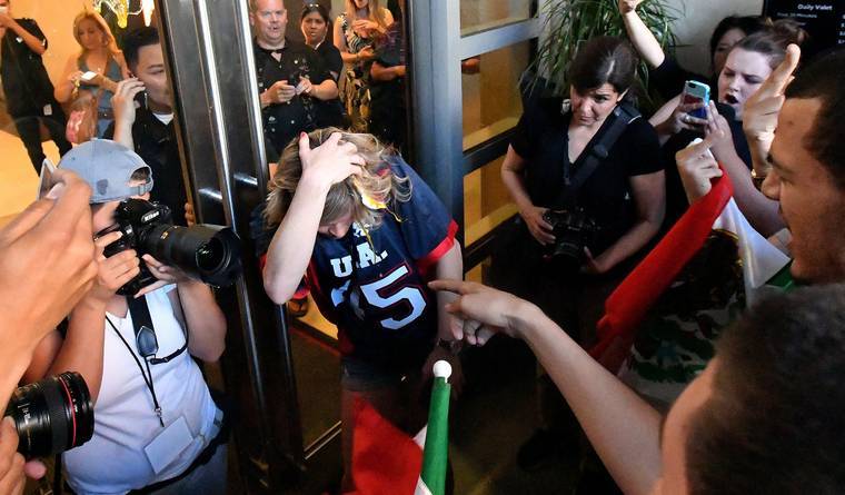 blackpantha:  rayhn:  micdotcom:  Donald Trump supporters were beaten and pelted