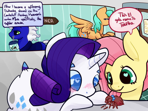 spiderponyrarity:  [[Sorry for the late last post again, guys. Here’s a special post for you all, and some spiderponyrarity since we haven’t seen her properly for a whileThanks to nealand for the question here!]]
