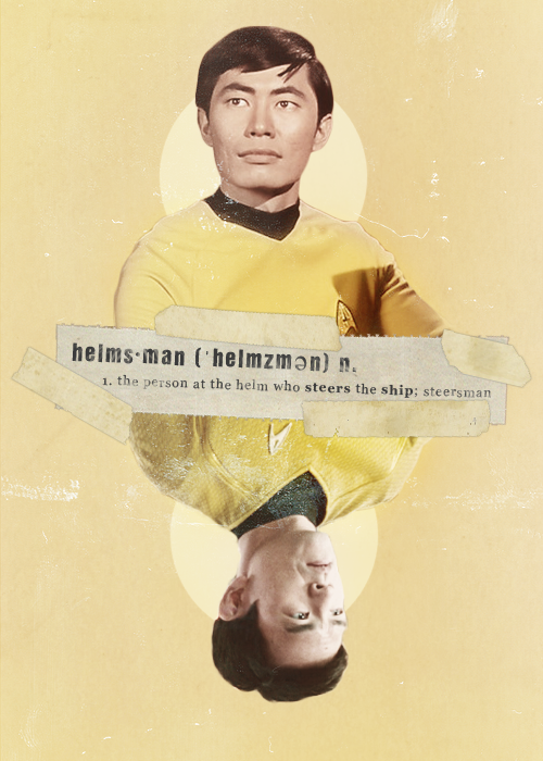 ofsteverogers:The Enterprise Crew;Helmsman Hikaru Sulu