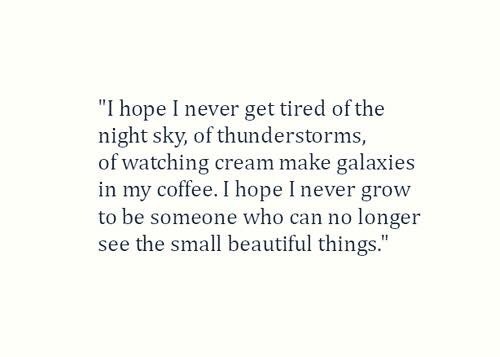 Hope is a rainbow of thought.