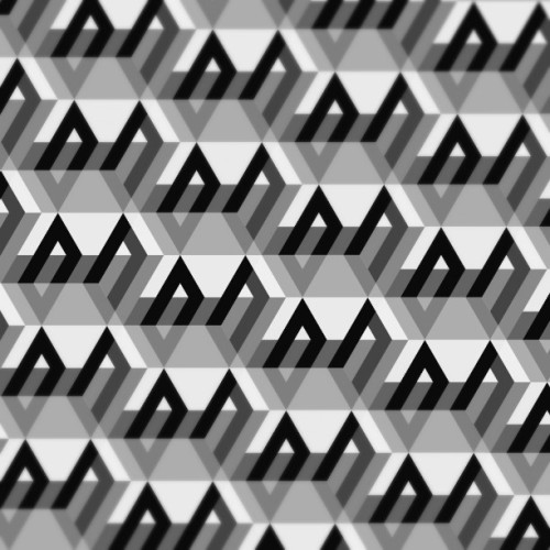#neometry #bandw #isometric #trippy #pattern #art #design #illustration #glass #crystal #structure
