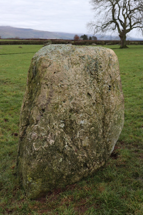 ‘Long Meg And Her Daughters’ Stone Circle, near Penrith on the Winter Solstice 2017.The third larges