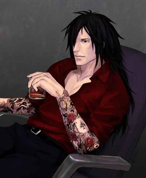 lpilz-blog: Tattooed Madara commissioned by @birkastan2018 as a gift for @sariasprincy for her fic U