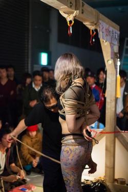 sensualhumiliation:  The public auction is almost starting in that remote place in a town of Japan.