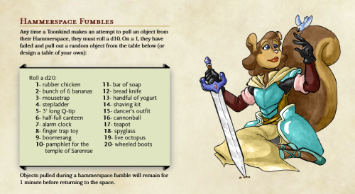 yunisverse:It’s here! The updated sheet for the Toonkind homebrew race is finally done! (Mostl