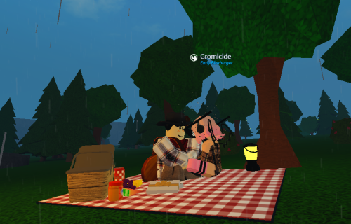 Just Me And @gromicidaltomfoolery Hanging Out In Bloxburg